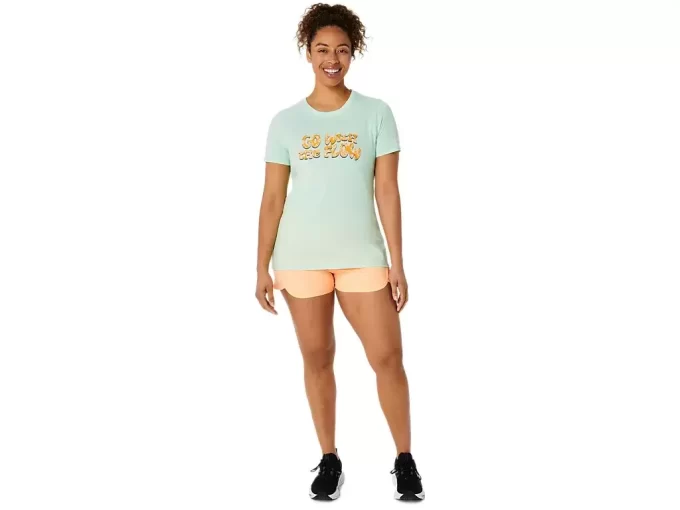 ASICS BALANCED KURZARM-T-SHIRT FÜR DAMEN ASICS BALANCED KURZARM-T-SHIRT FÜR DAMEN