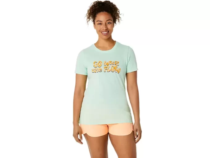 ASICS BALANCED KURZARM-T-SHIRT FÜR DAMEN ASICS BALANCED KURZARM-T-SHIRT FÜR DAMEN