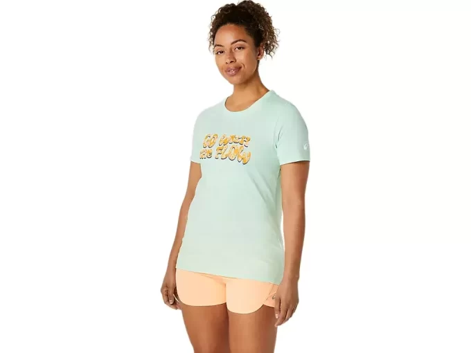 ASICS BALANCED KURZARM-T-SHIRT FÜR DAMEN ASICS BALANCED KURZARM-T-SHIRT FÜR DAMEN