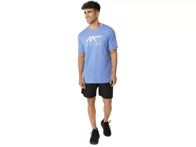 ASICS GESTREIFTES KURZARM-T-SHIRT ASICS GESTREIFTES KURZARM-T-SHIRT