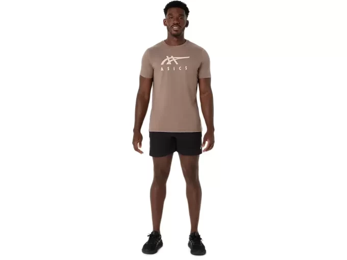 ASICS GESTREIFTES KURZARM-T-SHIRT