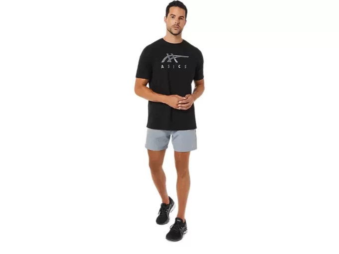ASICS GESTREIFTES KURZARM-T-SHIRT ASICS GESTREIFTES KURZARM-T-SHIRT