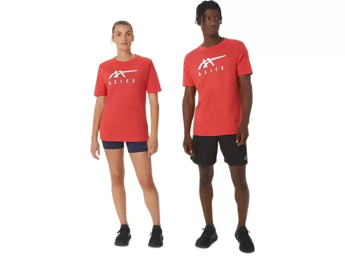 ASICS GESTREIFTES KURZARM-T-SHIRT ASICS GESTREIFTES KURZARM-T-SHIRT
