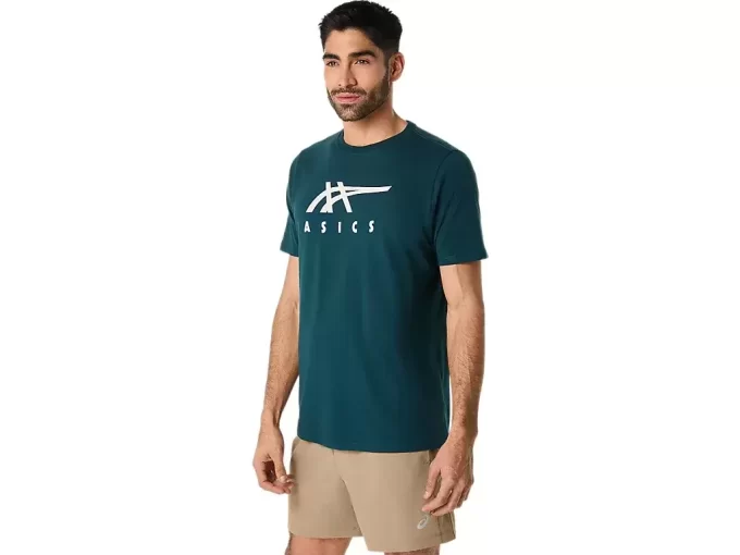 ASICS GESTREIFTES KURZARM-T-SHIRT ASICS GESTREIFTES KURZARM-T-SHIRT