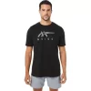 ASICS GESTREIFTES KURZARM-T-SHIRT ASICS GESTREIFTES KURZARM-T-SHIRT