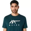 ASICS GESTREIFTES KURZARM-T-SHIRT ASICS GESTREIFTES KURZARM-T-SHIRT