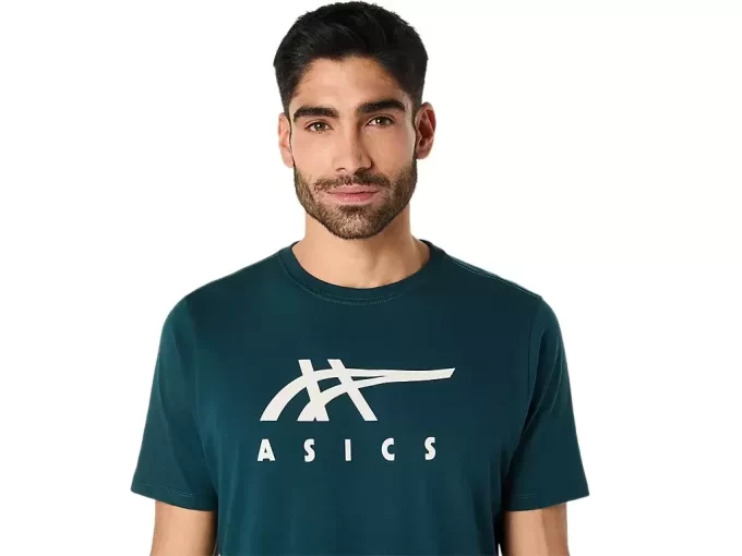 ASICS GESTREIFTES KURZARM-T-SHIRT ASICS GESTREIFTES KURZARM-T-SHIRT