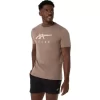 ASICS GESTREIFTES KURZARM-T-SHIRT