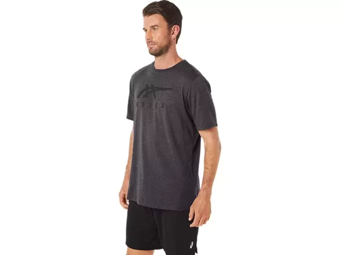 ASICS GESTREIFTES KURZARM-T-SHIRT