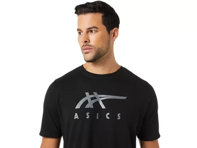 ASICS GESTREIFTES KURZARM-T-SHIRT ASICS GESTREIFTES KURZARM-T-SHIRT