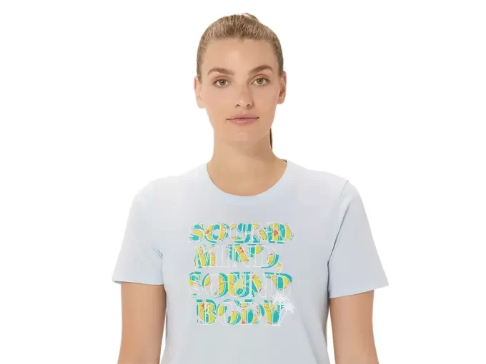 ASICS HIBISCUS SLOGAN CREW FÜR DAMEN ASICS HIBISCUS SLOGAN CREW FÜR DAMEN