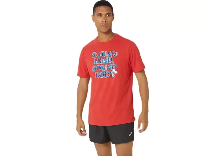 ASICS HIBISCUS SLOGAN T-SHIRT ASICS HIBISCUS SLOGAN T-SHIRT