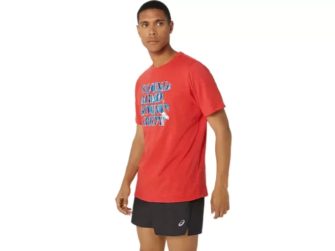 ASICS HIBISCUS SLOGAN T-SHIRT ASICS HIBISCUS SLOGAN T-SHIRT
