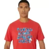 ASICS HIBISCUS SLOGAN T-SHIRT ASICS HIBISCUS SLOGAN T-SHIRT
