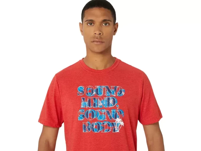 ASICS HIBISCUS SLOGAN T-SHIRT ASICS HIBISCUS SLOGAN T-SHIRT