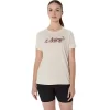 ASICS KURZARM-T-SHIRT MIT BLUMENSLOGAN FÜR DAMEN ASICS KURZARM-T-SHIRT MIT BLUMENSLOGAN FÜR DAMEN