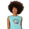 ASICS MUSCLE T-SHIRT MIT SLOGAN „SUN IN THE SKY“ FÜR DAMEN