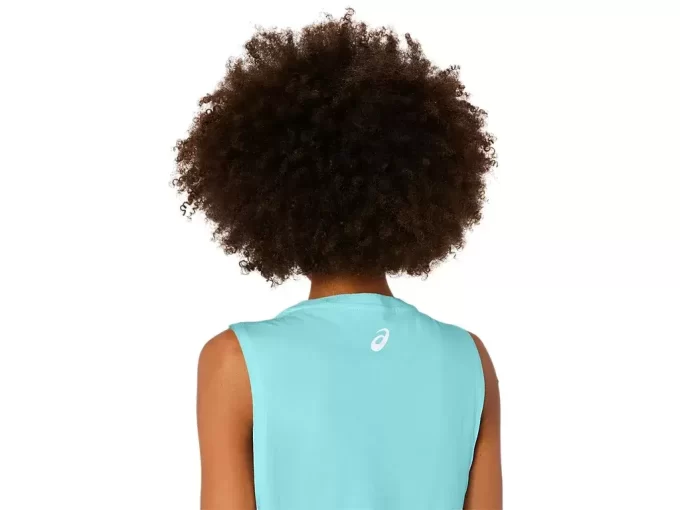 ASICS MUSCLE T-SHIRT MIT SLOGAN „SUN IN THE SKY“ FÜR DAMEN