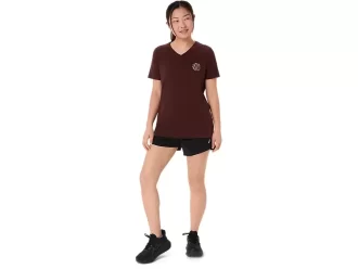 ASICS NATURE V-AUSSCHNITT KURZARM-T-SHIRT FÜR DAMEN