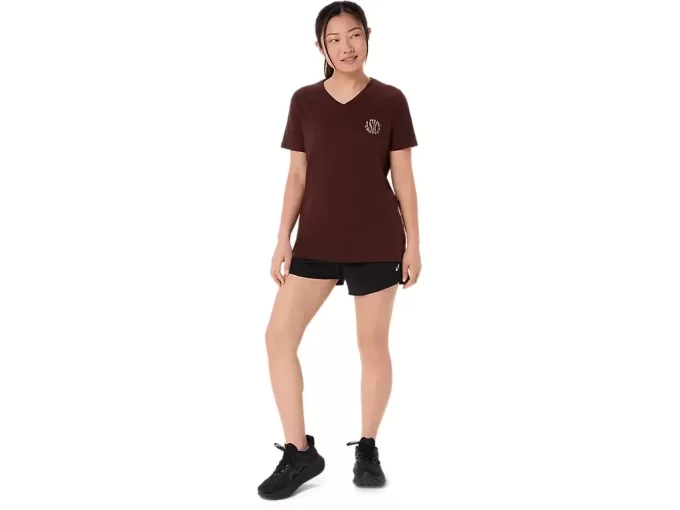ASICS NATURE V-AUSSCHNITT KURZARM-T-SHIRT FÜR DAMEN