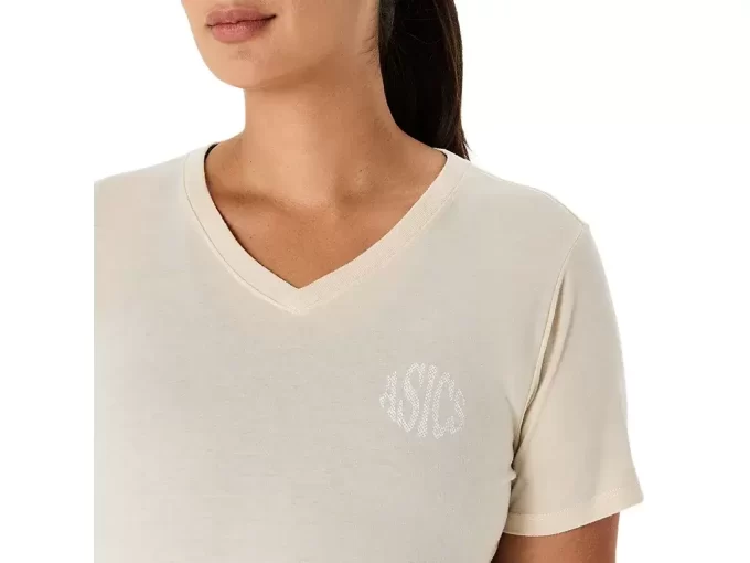 ASICS NATURE V-AUSSCHNITT KURZARM-T-SHIRT FÜR DAMEN