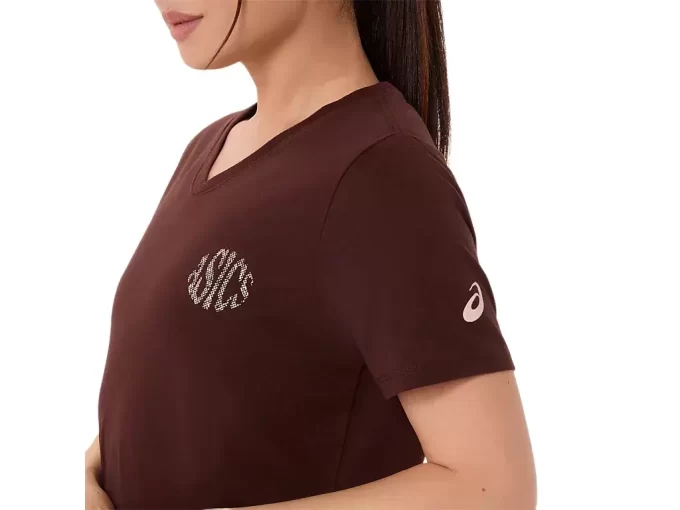 ASICS NATURE V-AUSSCHNITT KURZARM-T-SHIRT FÜR DAMEN