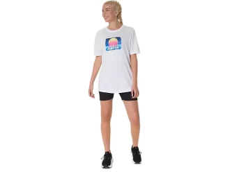 ASICS RETRO SUNSET KURZARM-T-SHIRT ASICS RETRO SUNSET KURZARM-T-SHIRT