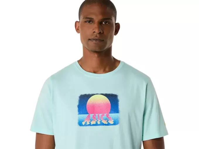 ASICS RETRO SUNSET KURZARM-T-SHIRT