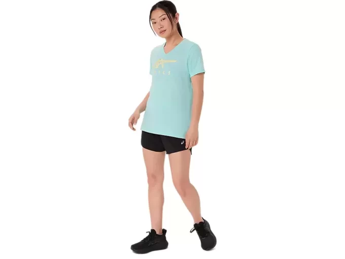 ASICS STRIPES V-NECK FÜR DAMEN ASICS STRIPES V-NECK FÜR DAMEN