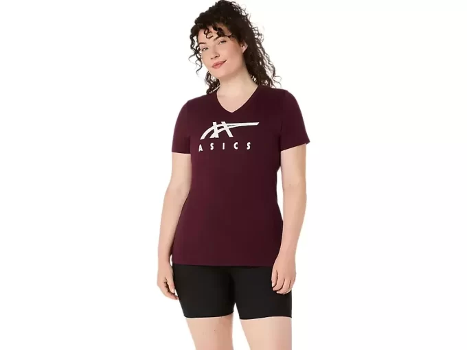 ASICS STRIPES V-NECK FÜR DAMEN ASICS STRIPES V-NECK FÜR DAMEN