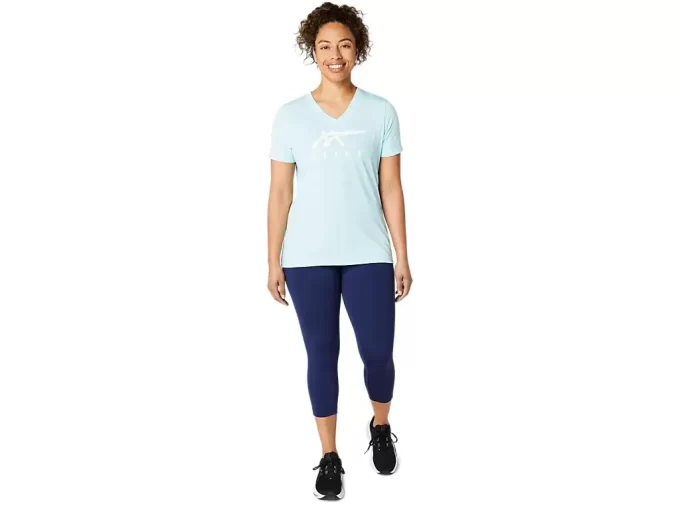 ASICS STRIPES V-NECK FÜR DAMEN ASICS STRIPES V-NECK FÜR DAMEN