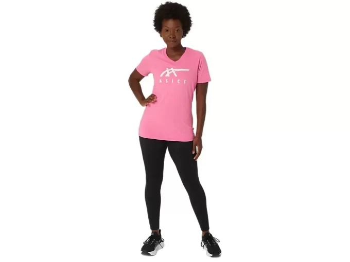 ASICS STRIPES V-NECK FÜR DAMEN ASICS STRIPES V-NECK FÜR DAMEN