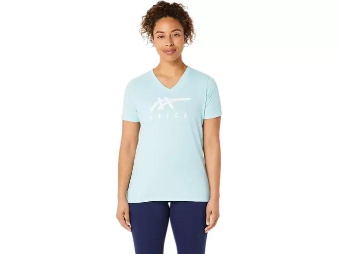 ASICS STRIPES V-NECK FÜR DAMEN ASICS STRIPES V-NECK FÜR DAMEN