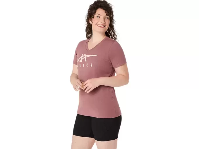 ASICS STRIPES V-NECK FÜR DAMEN ASICS STRIPES V-NECK FÜR DAMEN