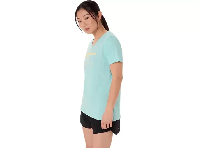 ASICS STRIPES V-NECK FÜR DAMEN ASICS STRIPES V-NECK FÜR DAMEN