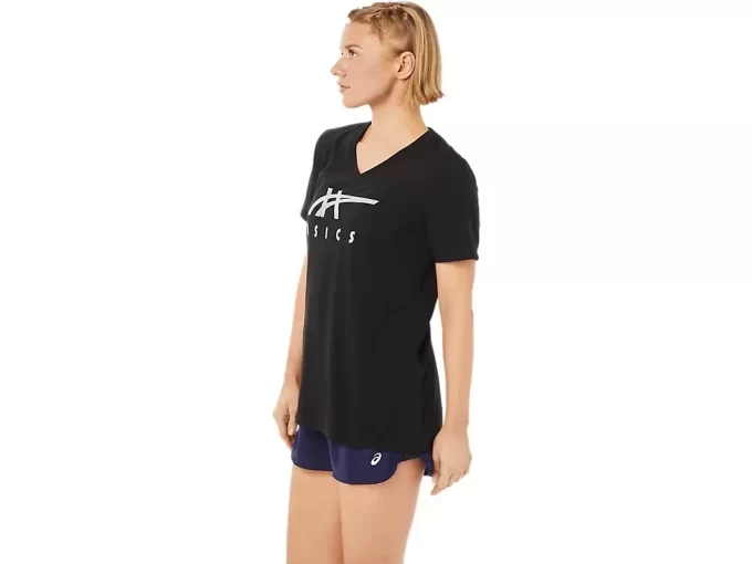 ASICS STRIPES V-NECK FÜR DAMEN ASICS STRIPES V-NECK FÜR DAMEN