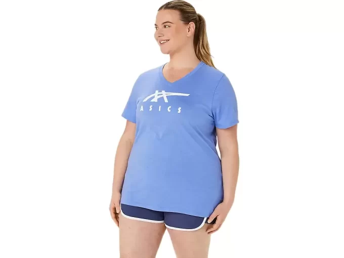 ASICS STRIPES V-NECK FÜR DAMEN ASICS STRIPES V-NECK FÜR DAMEN