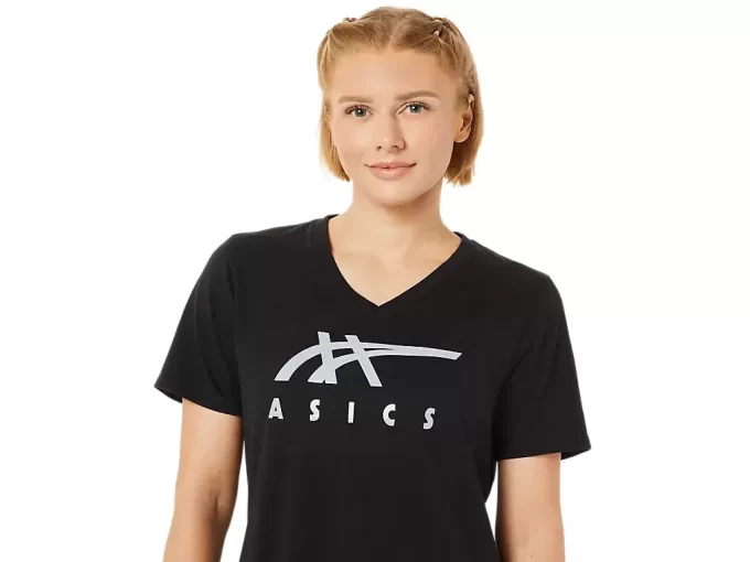 ASICS STRIPES V-NECK FÜR DAMEN ASICS STRIPES V-NECK FÜR DAMEN