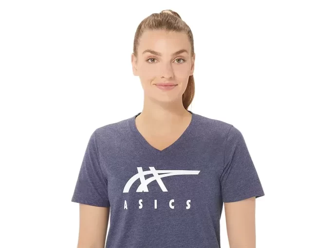 ASICS STRIPES V-NECK FÜR DAMEN ASICS STRIPES V-NECK FÜR DAMEN