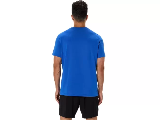 ASICS T-SHIRT MIT SPIRALE-STICKEREI ASICS T-SHIRT MIT SPIRALE-STICKEREI