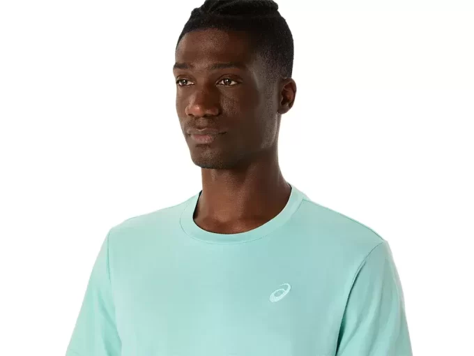 ASICS T-SHIRT MIT SPIRALE-STICKEREI ASICS T-SHIRT MIT SPIRALE-STICKEREI