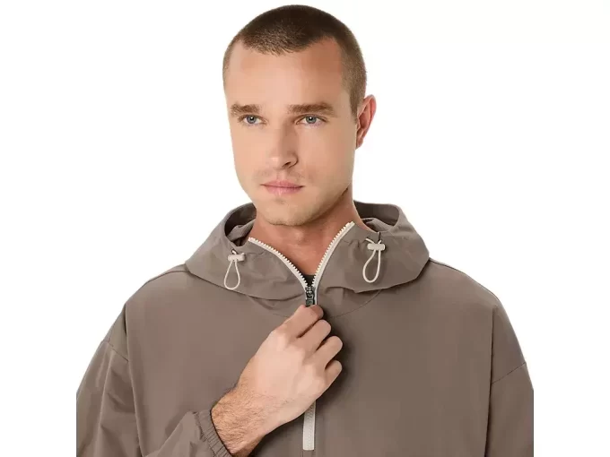 DOPPELT GEWEBTE, ENTSPANNTE ÜBERZIEHERJACKE DOPPELT GEWEBTE, ENTSPANNTE ÜBERZIEHERJACKE