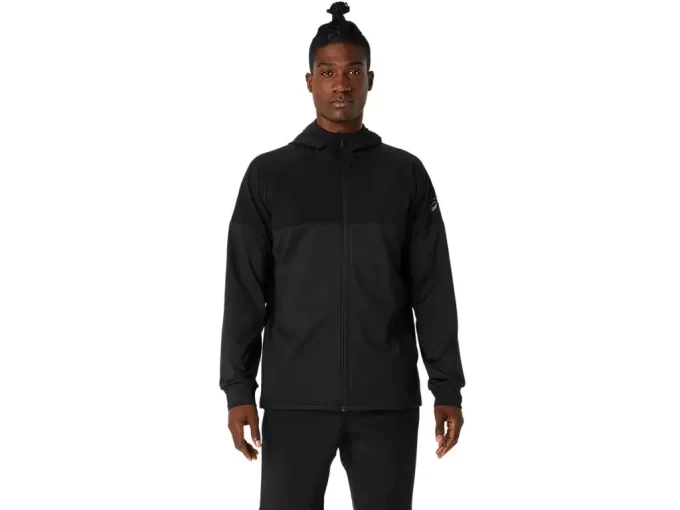 HOODIE AUS STRICKJERSEY MIT DURCHGEHENDER REISSVERSCHLUSS HOODIE AUS STRICKJERSEY MIT DURCHGEHENDER REISSVERSCHLUSS