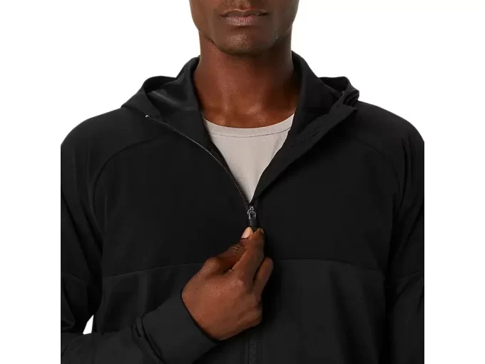 HOODIE AUS STRICKJERSEY MIT DURCHGEHENDER REISSVERSCHLUSS HOODIE AUS STRICKJERSEY MIT DURCHGEHENDER REISSVERSCHLUSS