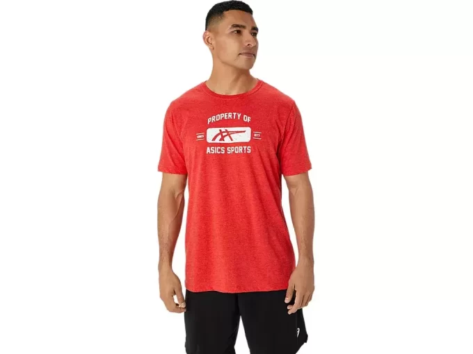 KURZARM-SPORT-T-SHIRT „PROPERTY OF ASICS“ KURZARM-SPORT-T-SHIRT „PROPERTY OF ASICS“