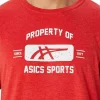 KURZARM-SPORT-T-SHIRT „PROPERTY OF ASICS“ KURZARM-SPORT-T-SHIRT „PROPERTY OF ASICS“