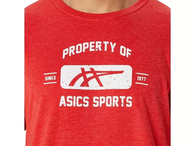 KURZARM-SPORT-T-SHIRT „PROPERTY OF ASICS“ KURZARM-SPORT-T-SHIRT „PROPERTY OF ASICS“