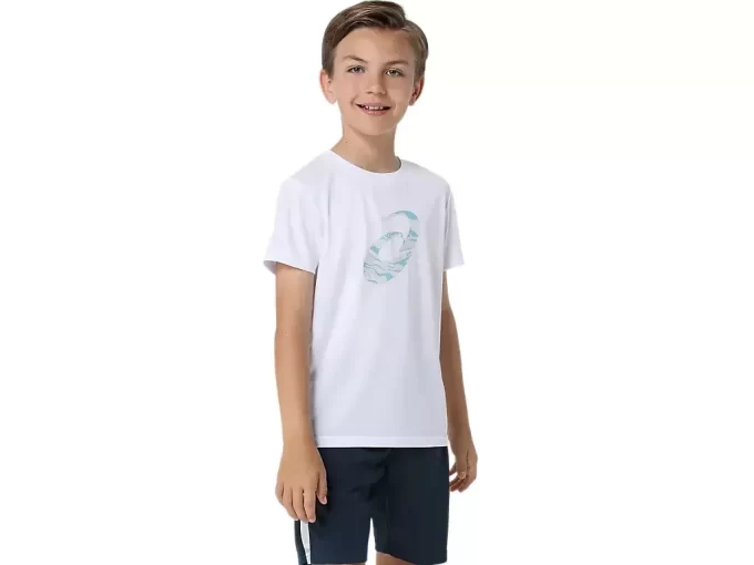 KURZARM-T-SHIRT MIT SPIRAL-GRAFIK KURZARM-T-SHIRT MIT SPIRAL-GRAFIK