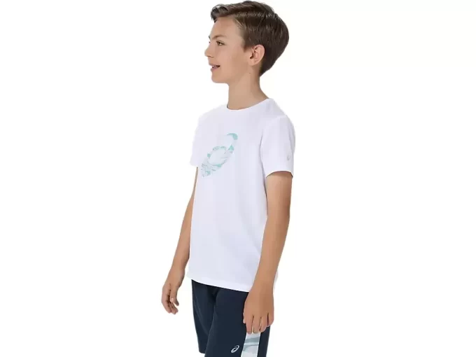 KURZARM-T-SHIRT MIT SPIRAL-GRAFIK KURZARM-T-SHIRT MIT SPIRAL-GRAFIK