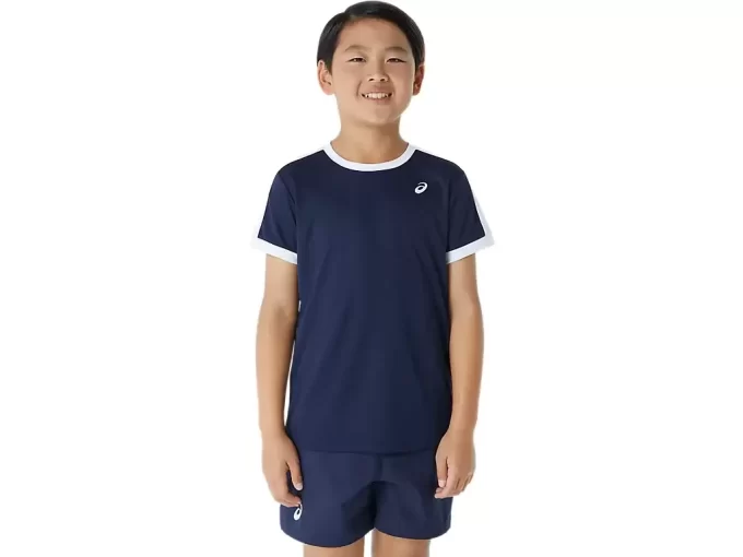 KURZARM-TENNIS-OBERTEIL FÜR JUNGEN KURZARM-TENNIS-OBERTEIL FÜR JUNGEN